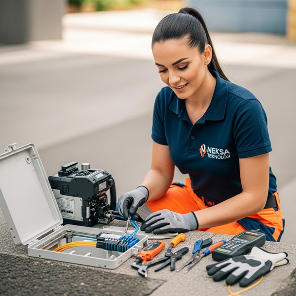 Fiber Kablo Ek Yapma 8 Fiber Kablo Ek Yapma